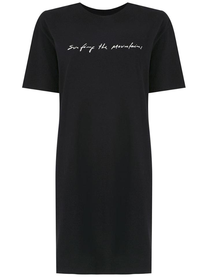 Osklen Printed T-shirt Dress - Black