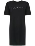 Osklen Printed T-shirt Dress - Black