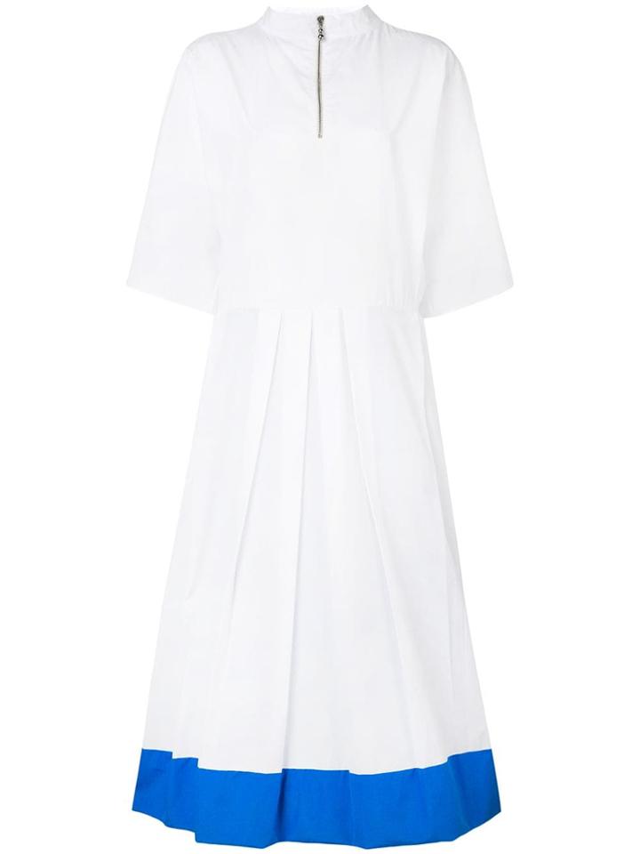 Marni Block Colour Shirt Dress - White