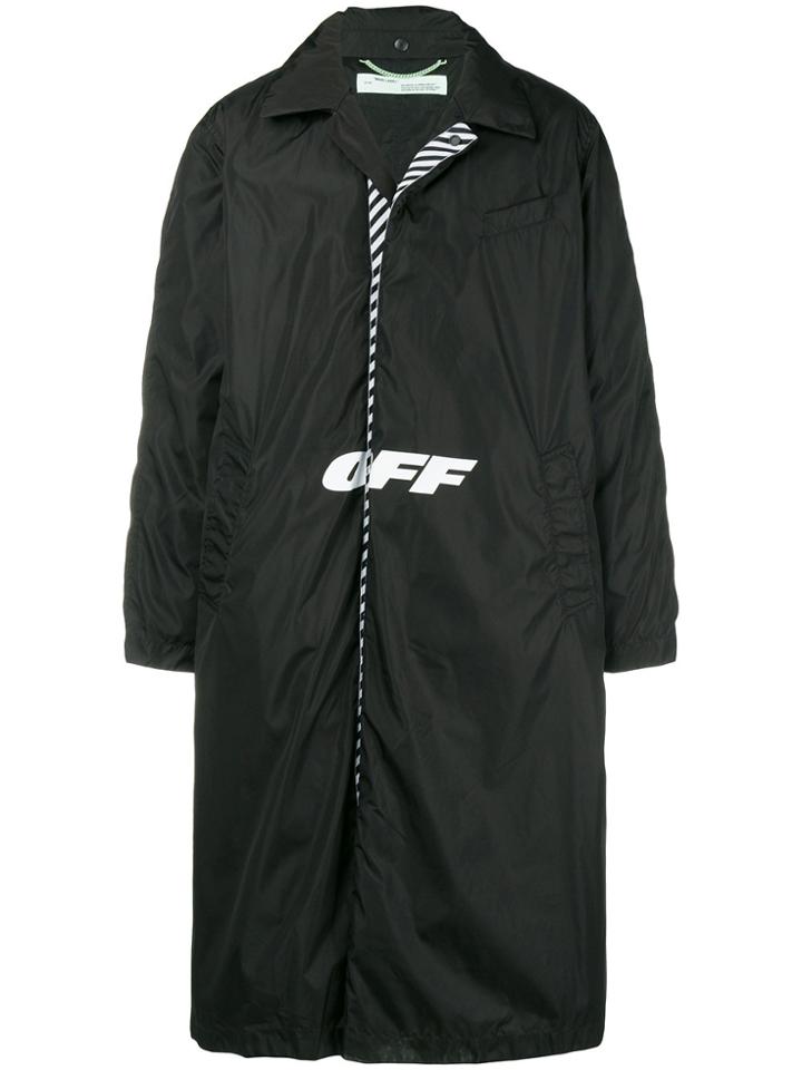 Off-white Logo Padded Coat - Black