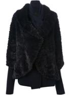 Liska Fur Wrap Coat