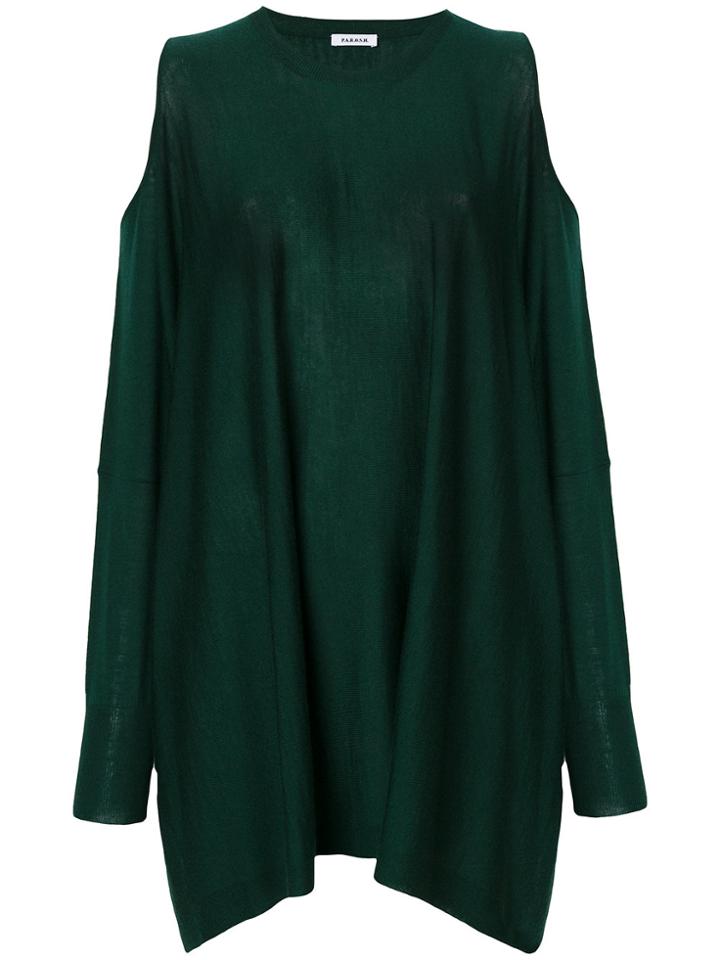 P.a.r.o.s.h. Open Shoulder Top - Green