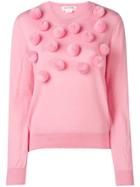 Comme Des Garçons Girl Pom Pom Knitted Jumper - Pink & Purple