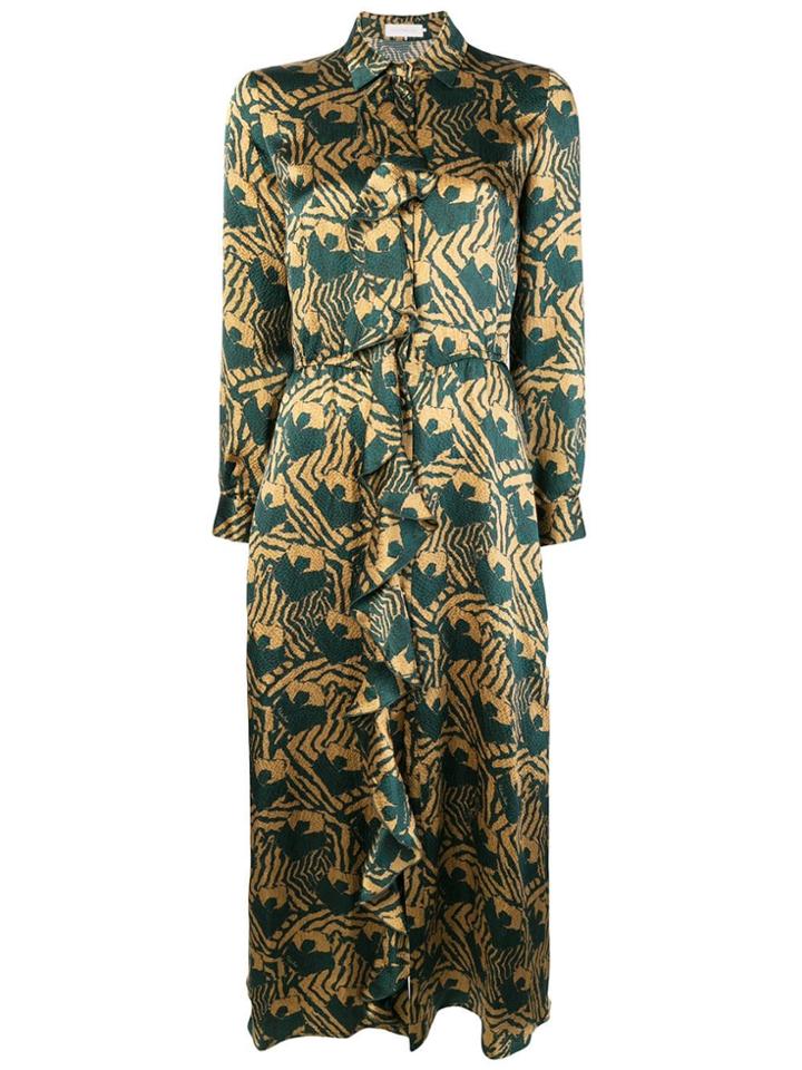 L'autre Chose Long Shirt Dress - Green