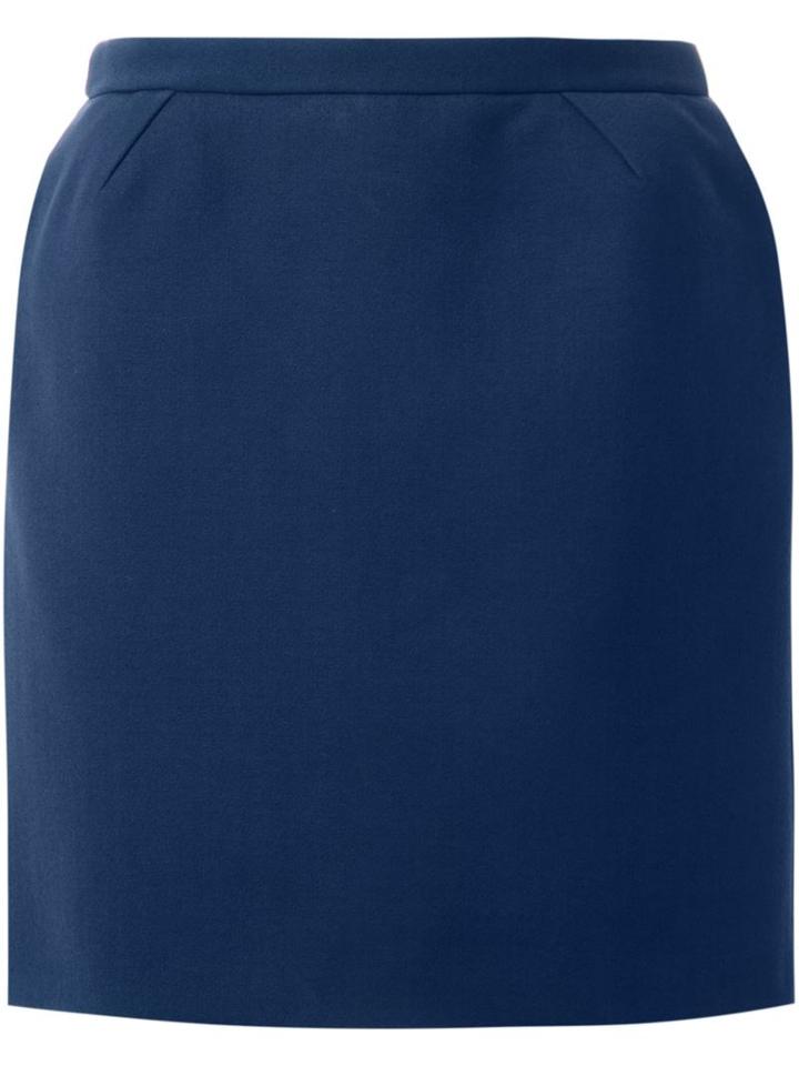 Delpozo Straight Mini Skirt, Women's, Size: 38, Blue, Cotton/polyamide/spandex/elastane