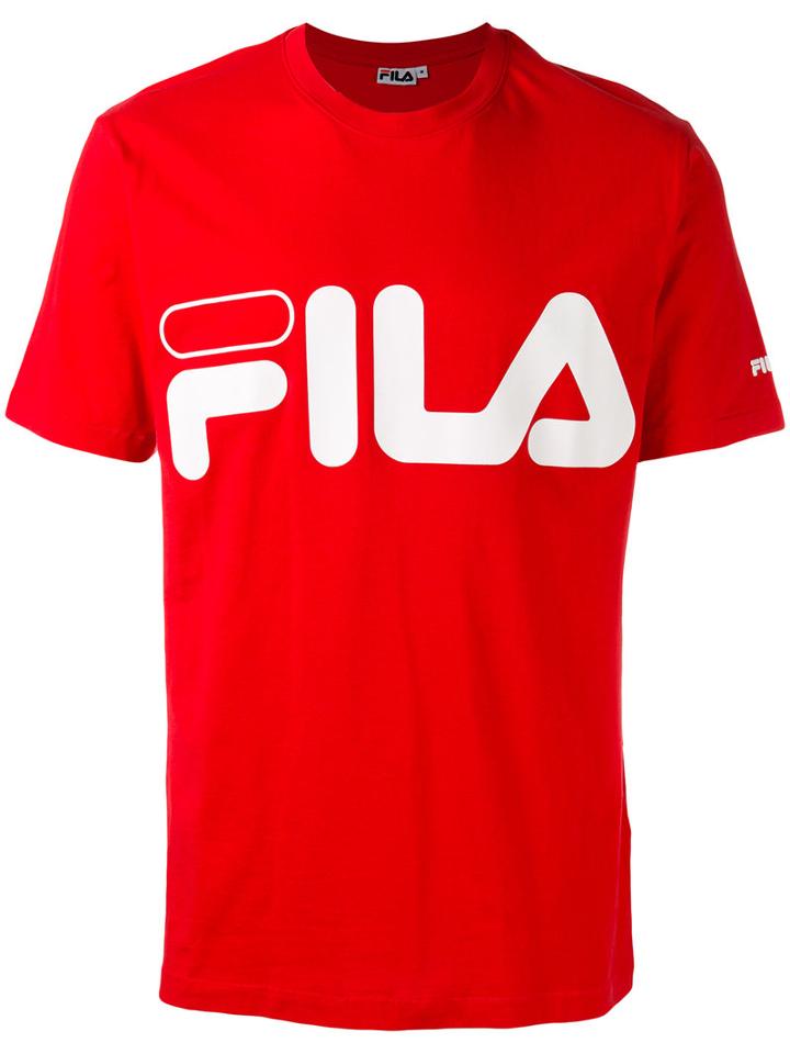 Fila Logo T-shirt, Men's, Size: Xl, Red, Cotton