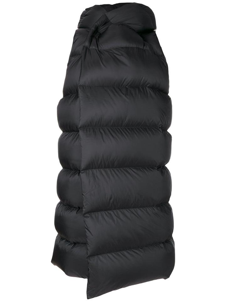 Rick Owens Padded Hooded Gilet - Black
