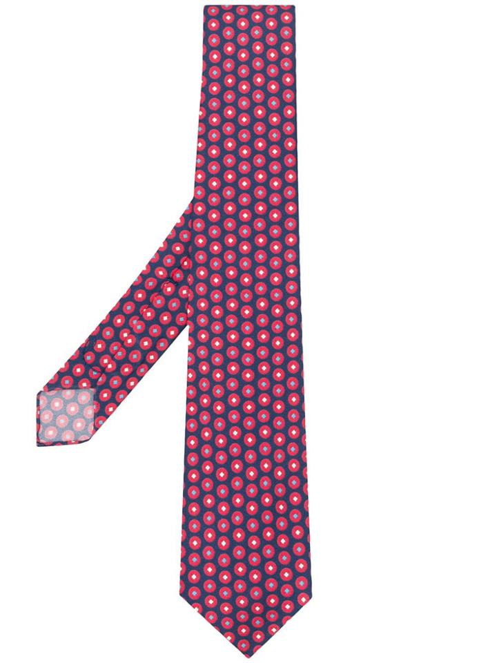 Kiton Polka Dot Pattern Tie - Blue