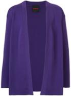 Caban Open Front Cardigan - Purple