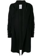 Lost & Found Rooms Contrast Hooded Coat - Black