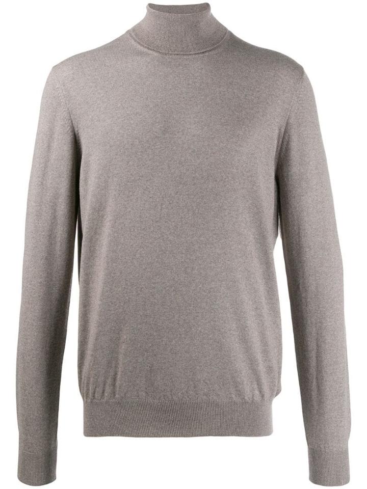 Fay Turtleneck Long-sleeved Jumper - Grey