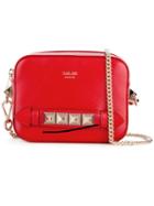 Salar - Small Betz Crossbody Bag - Women - Cotton/calf Leather - One Size, Red, Cotton/calf Leather