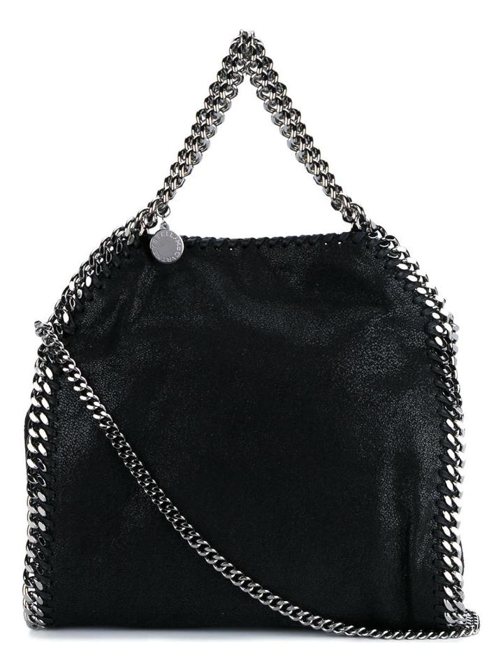 Stella Mccartney Mini 'falabella' Tote, Women's, Black, Polyester/metal