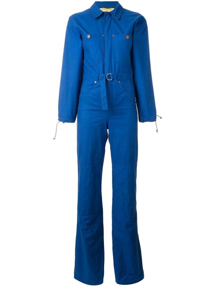 Jc De Castelbajac Vintage Denim Patch Boiler Suit, Women's, Size: 34, Blue