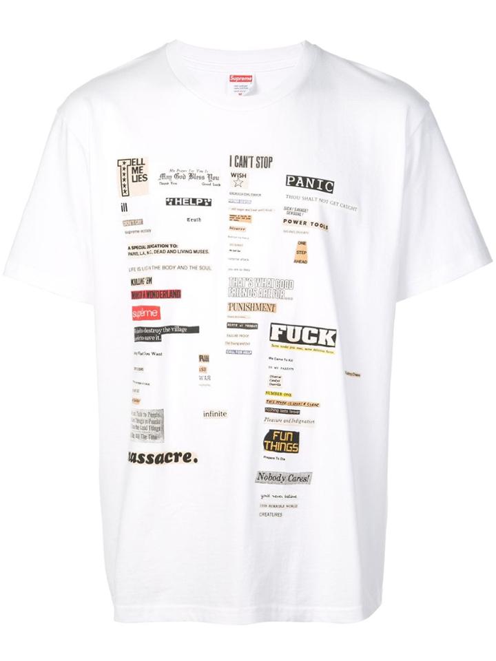 Supreme Cutouts T-shirt - White