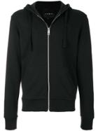 John Richmond Zipped Hooded Sweatshirt - Black