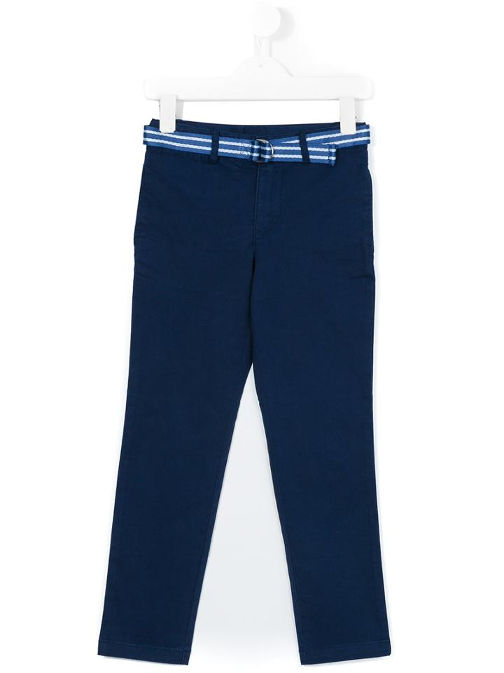Ralph Lauren Kids - Belted Chinos - Kids - Cotton/spandex/elastane - 7 Yrs, Boy's, Blue