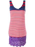 Prada Pre-owned 1990's Striped Knitted Dress - Red