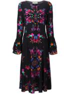 Nicole Miller Floral Print Dress, Women's, Size: Small, Silk