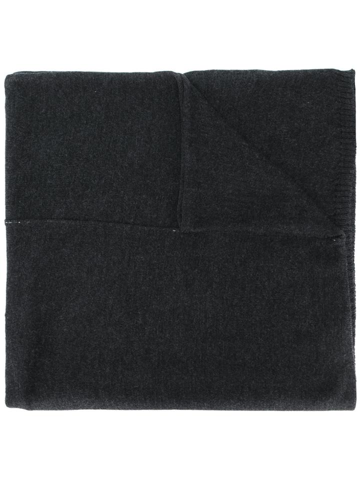 Isabel Benenato Knitted Scarf - Grey