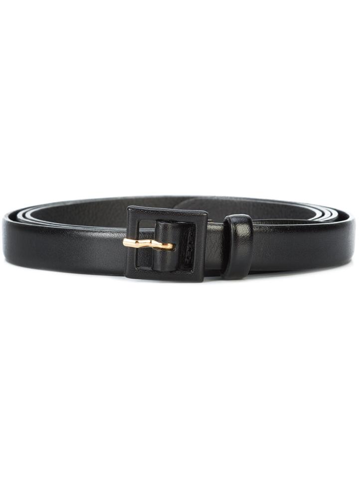 Oscar De La Renta Skinny Belt - Black