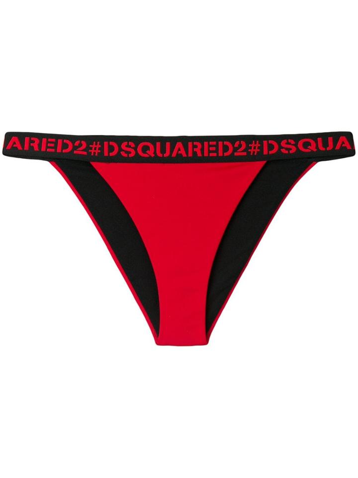 Dsquared2 Logo Band Bikini Bottoms