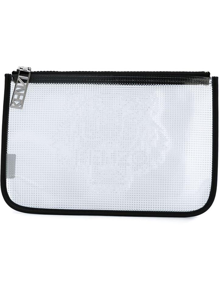Kenzo 'tiger' Clutch, Women's, Black, Pvc