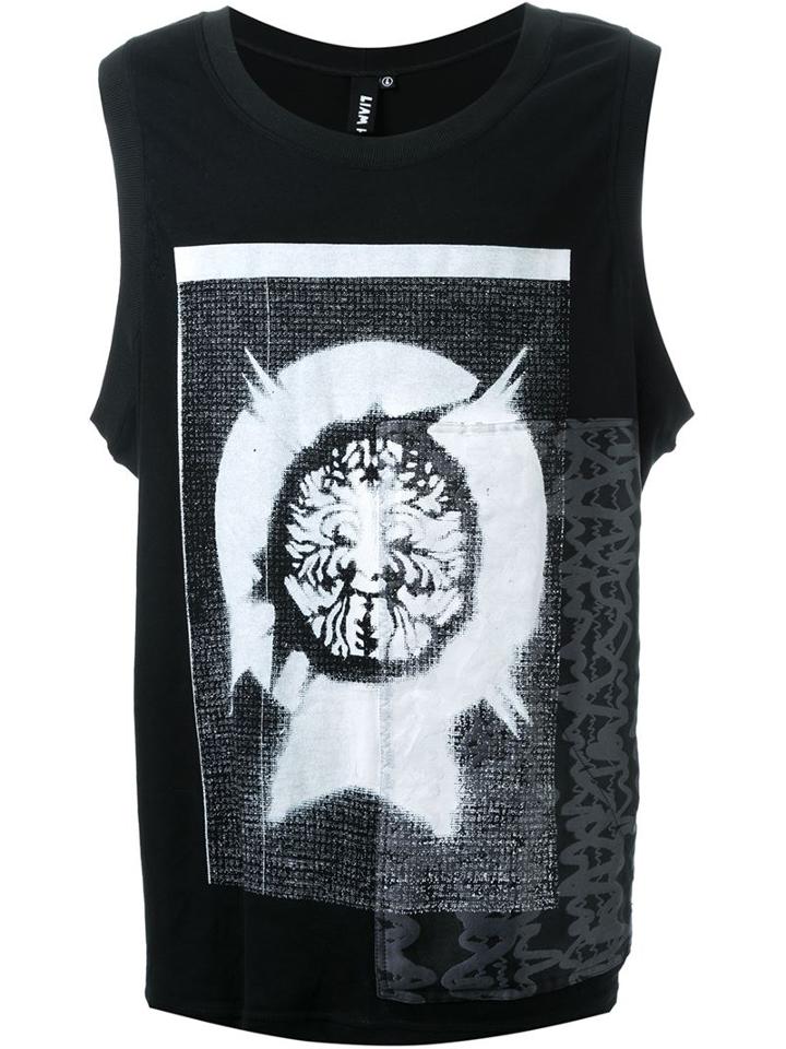 Liam Hodges Patch Tank Top, Men's, Size: L, Black, Cotton