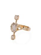 Shay 18kt Yellow Gold And Diamond Triple Constellation Ring