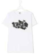 Karl Lagerfeld Kids Printed T-shirt - White