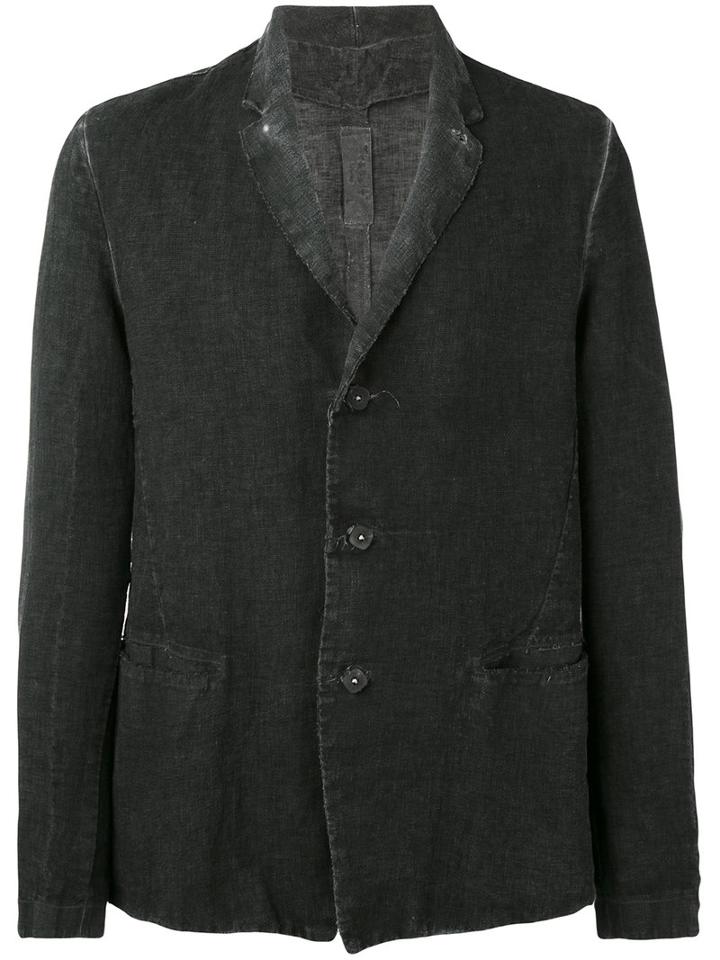 Transit - Loose Fit Shirt Jacket - Men - Linen/flax - L, Grey, Linen/flax