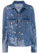 Vivienne Westwood Anglomania Bleached Effect Denim Jacket - Blue