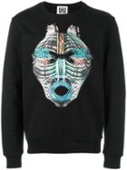 Les Hommes Urban Ethnic Motif Sweatshirt, Men's, Size: Small, Black, Cotton