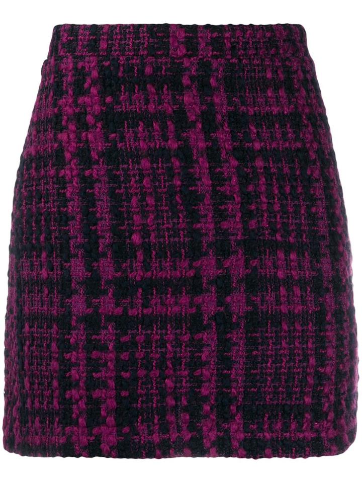 Andamane Bertha Tweed Mini Skirt - Purple