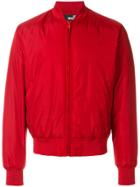 Love Moschino Logo Embroidery Bomber Jacket - Red