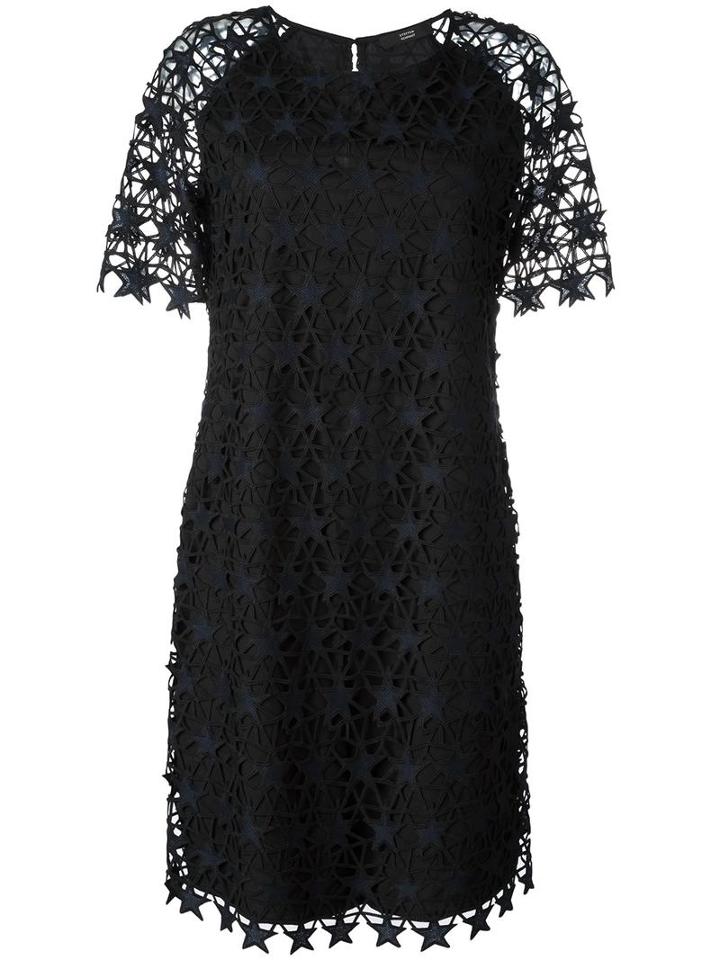Steffen Schraut Star Embroidery Dress, Women's, Size: 38, Black, Polyester/cotton/spandex/elastane
