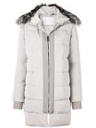 Fabiana Filippi Fur Collar Duffle Coat - Nude & Neutrals