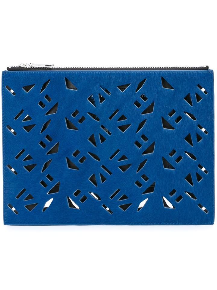 Kenzo 'flying Kenzo' Clutch, Women's, Blue