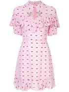 Vivetta Lip Print Mini Dress - Pink
