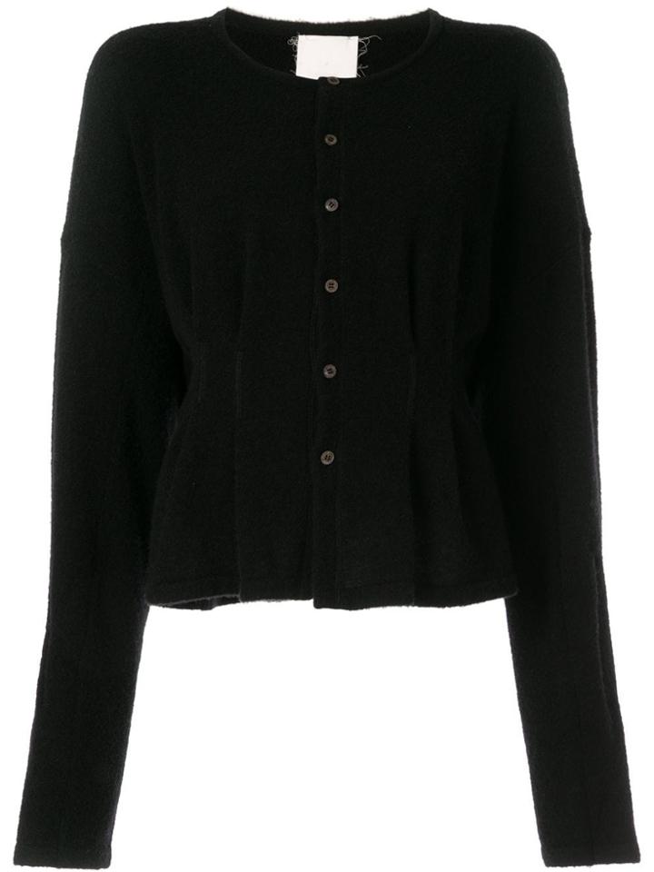 Phaedo Studios Pleat Waist Cardigan - Black