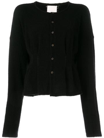 Phaedo Studios Pleat Waist Cardigan - Black