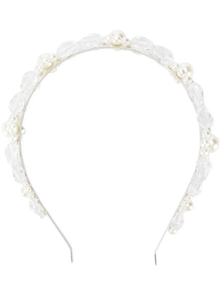 Simone Rocha Daisy Embellished Hairband - Neutrals