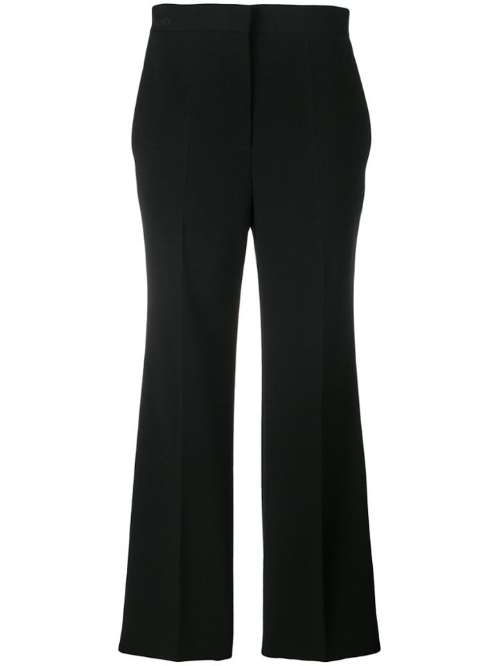 Fendi Cropped Flared Trousers - Black