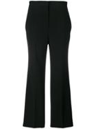 Fendi Cropped Flared Trousers - Black