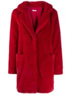 P.a.r.o.s.h. Faux Fur Coat - Red