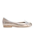 Sarah Chofakian Round Toe Ballerinas - Metallic