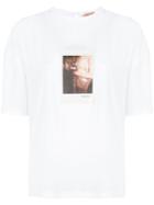 Nº21 Polaroid-print Crêpe De Chine T-shirt - White