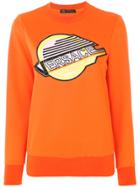 Versace Logo Embroidered Sweatshirt - Yellow & Orange