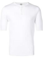 Eleventy Buttoned Ribbed T-shirt - White