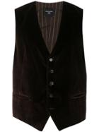 Tagliatore Velvet Waistcoat - Brown